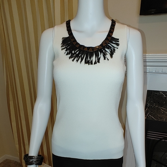Ruby Rd Tank Tops Ruby Rd. | Tops | Ruby Rd Fringe Neckline Ribbed Tank Ps | Poshmark